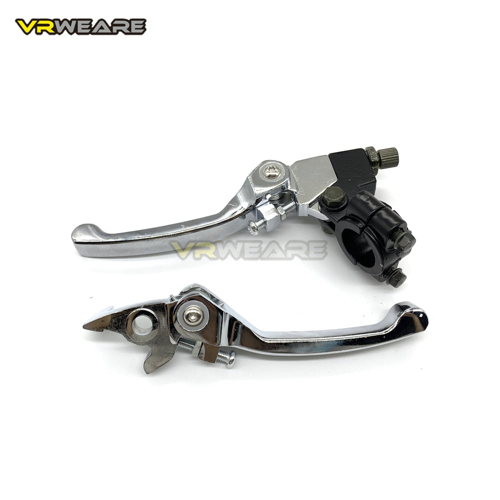 Folding Brake Clutch Lever Set For Motorcycle Pit Dirt Bike ATV Quad 50cc 110cc 125cc 140cc 160cc 200cc Black Chrome Rear