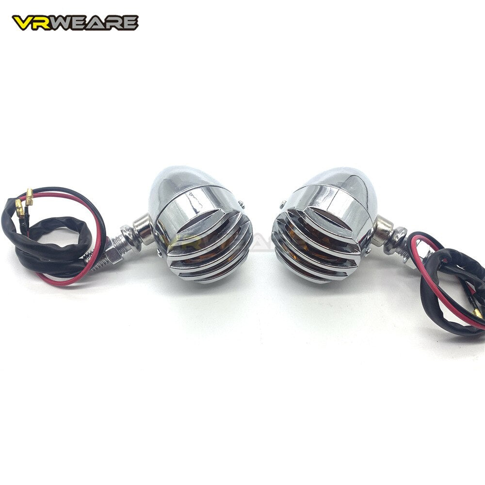 Motorcycle Turn Signals Blinker Indicator Lights For Harley Davidson Dyna Street For Suzuki Intruder Volusia VS 700 750 800 1400